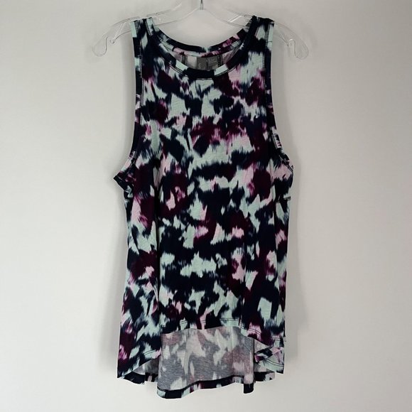 Sweaty Betty Easy Peazy Blue Flow Print Sustainable Vest Tank Top 8-10 - Picture 2 of 13